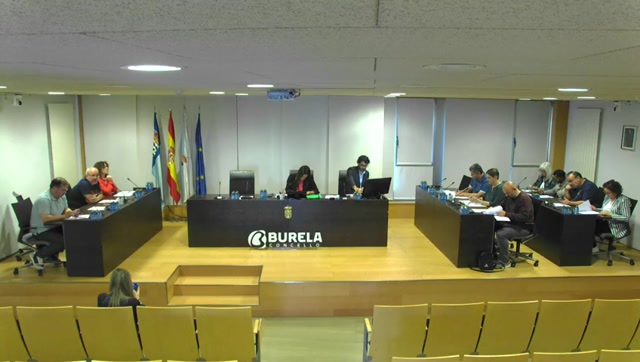 poster Pleno Extraordinario do Concello de Burela do mércores 14 de outubro de 2026
